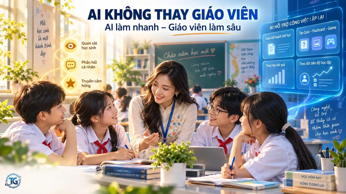 Sau tiếng trống khai trường - Điều giáo viên nên giữ cho mình? Và điều gì có thể giao cho AI?