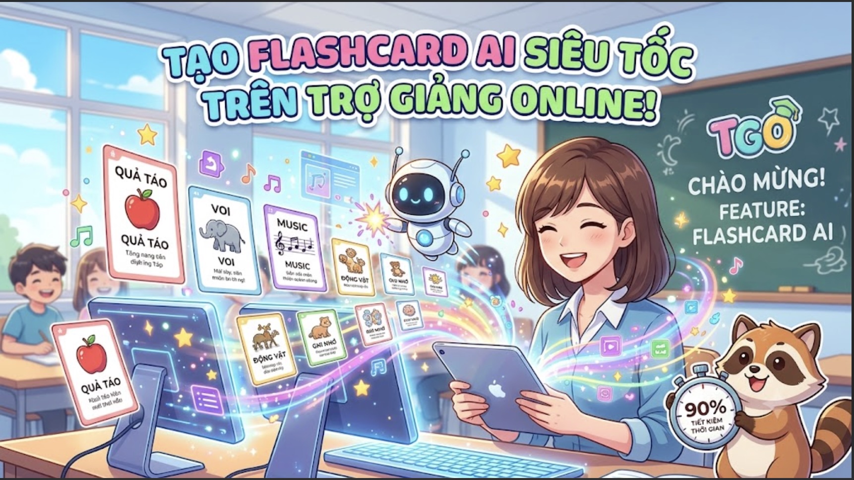 Hướng Dẫn Trải Nghiệm Tính Năng Tạo Flashcard AI Siêu Tốc Trên Trợ Giảng Online